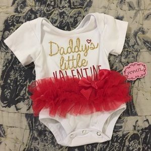 NWT Popatu Valentines Onesie